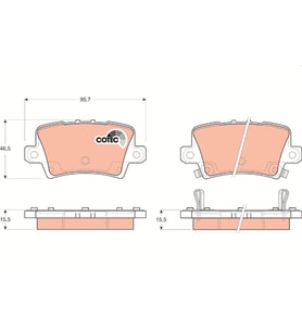 Honda Civic Hatcback Arka Fren Balatası 2005-2012