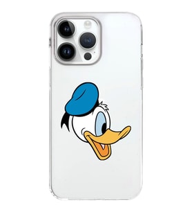 Apple iPhone 14 Pro Max Uyumlu Kapak  Donald Duck Tasarımlı Şeffaf Silikon Kılıf