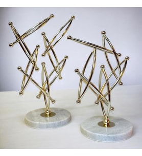 2'Lİ METAL DENGE MERMER KAİDE GAGA-029