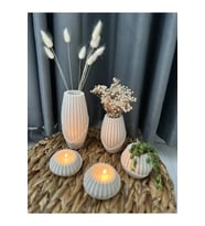 Dekoratif 5’li çiçeklik vazo Sevgililer Günü/Sevgiliye Hediye Sevgiliye, Anneye, Babaya  Hediye ,gift ,hediyelik ,vaso, christmas, noel ,Yılbaşına Özel