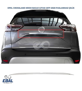 Opel Crossland X Krom Bagaj Çıtası 2017-2020 P.çelik