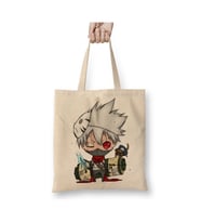 Naruto Kakashi Beyaz Bez Çanta Uzun Saplı Alışveriş Çantası Plaj Çantası