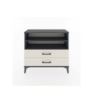 Arges Şifonyer 2 Raflı 2 Çekmeceli 88x30x80 Antrasit-Aytaşı