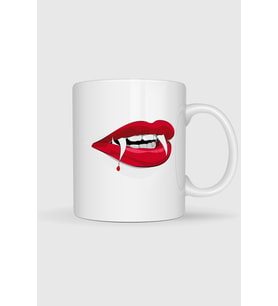 Dracula Vampire, Teeth Tasarımlı Kupa Bardak