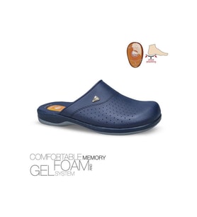 Ceyo 9846 Flex-1 Erkek Jelli Sabo Terlik Lacivert 40-45