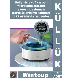 #Küllük Dumansız Hava Temizleme Filtreli Oto Koku Önleyici Otomatik Dumanı İçine Çeken Akıllı Küllük