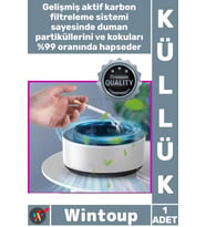 #Küllük Dumansız Hava Temizleme Filtreli Oto Koku Önleyici Otomatik Dumanı İçine Çeken Akıllı Küllük