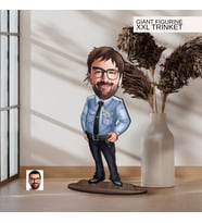 BK Gift Kişiye Özel Polis Karikatürlü Büyük Boy Ahşap Biblo-1 Arkadaşa Hediye , Sevgiliye Hediye, Kişiye Özel Biblolar