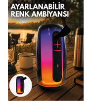 Rgb Aydınlatmalı Hoparlör Usb Bellek Tf Kart Destekli