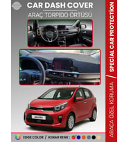 KIA PICANTO (2017-2023) Torpido Örtüsü Panel Koruma Torpido Koruma Tam Uyum Çatlamayı Önler Kaymaz