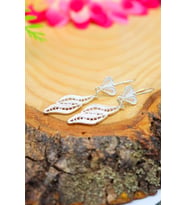 Yaprak Model Telkari Gümüş Kadın Küpe 201020614