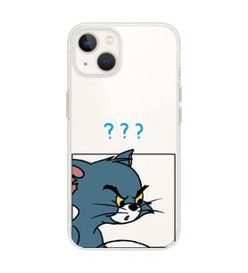 Iphone 14 Uyumlu Tom ve Jerry Tasarımlı Şeffaf Telefon Kılıfı