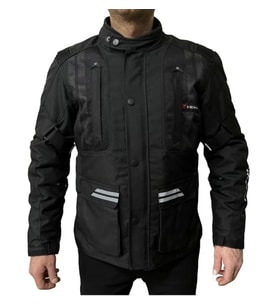Motosiklet Montu Tourex 4 Mevsim CE Sertifikalı Touring Long Motor Mont Siyah