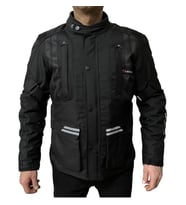 Motosiklet Montu Tourex 4 Mevsim CE Sertifikalı Touring Long Motor Mont Siyah