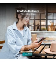 Usb 120cm Şarj Kablosu, Kırmızı