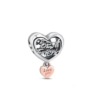 Fubena Best Friend Yazılı Kalp Sallantılı Charm