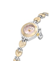 Polo Air Kalp Charmlı Minik Kadın Kol Saati Gold Gümüş Pembe Renk PL-1602B5x
