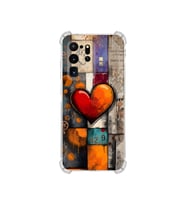 PrintiFy Samsung Galaxy S20 Ultra ile Uyumlu Düşlerin Dansı Serisi Zamanın Kalbi Tasarımlı Uv Baskılı Köşe Korumalı Antişok Kılıf