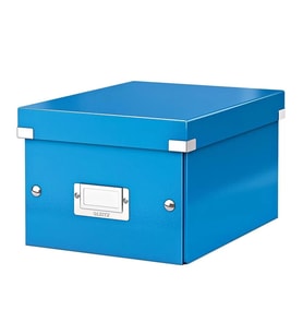Leitz 6043 WOW Metalik Mavi Küçük Boy Saklama Kutusu