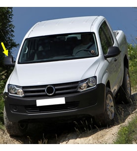 VW Amarok 2010-2016 Sağ Dış Ayna Üst Kapağı Siyah 2H0857528B