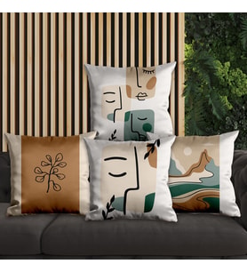 eJOYA Modern Tasarımlı 4'lü Yastık İçi Ve Kırlent Kılıfı 45cm 113762