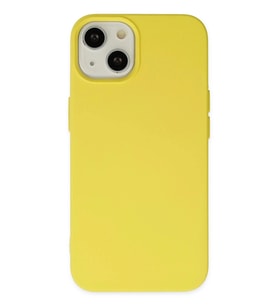 Durukar® iPhone 14 Kılıf Nano içi Kadife Silikon - Sarı