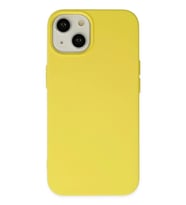 Durukar® iPhone 14 Kılıf Nano içi Kadife Silikon - Sarı