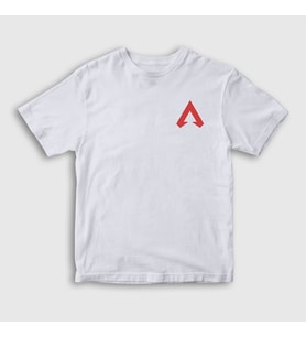 Presmono Unisex Çocuk Beyaz Side Logo Apex Legends T-Shirt 232328tt (Beyaz)