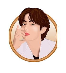 Bts V (kım Taehyung) Tablo Ahşap Poster Dekoratif Kod2545