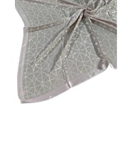 Mısırlı Eşarpları Devore Geometrik Desenli Eşarp (Taş)