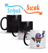 Brawl Stars Darryl Sihirli Kupa Bardak Porselen