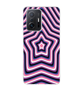 Xiaomi Mi 11T - 11T Pro Uyumlu Yıldız Tasarımlı Şeffaf Telefon Kılıfı
