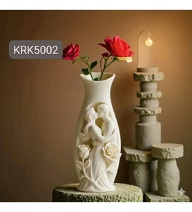 Aşk Temalı Vazo Silikon Kalıp 11x5 Cm