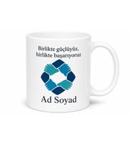 Kişiye Özel Takım Başarısı Baskılı Kupa Bardak İsimli Hediye