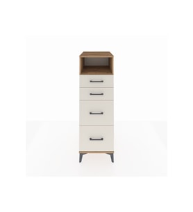 Kronos Dolap Tek Raflı 4 Çekmeceli 44x59x134 Çam-Aytaşı