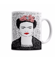 Frida Kahlo Kırmızı Kupa Bardak Porselen