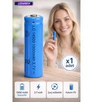 1300 Mah 3.7 V Şarj Edilebilir AA Kalem Pil Lc 14500 Şarj Edilebilen Kalem Pil
