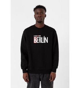 La Casa De Papel Berlin Siyah Erkek 2ip Sweatshirt