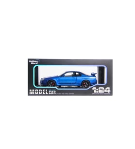 Hobbiez World Nissan Skyline GT-R R34 Mavi 1/24 Model Araba