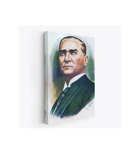 Atatürk Portre Tablosu Mustafa Kemal Atatürk Dekoratif Kanvas Tablo-CR-68