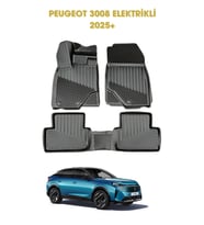 Peugeot 3008 Elektrikli 2025+ ile Uyumlu 3D Oto Paspas Premium