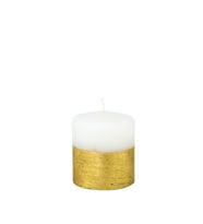 MİSSİ 7x8 CM ALTIN TARAMALI MUM