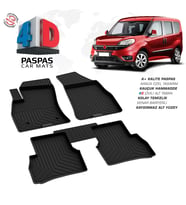 Fiat Doblo 4D Araca Özel Havuzlu Kauçuk Paspas 2010 ve Üzeri