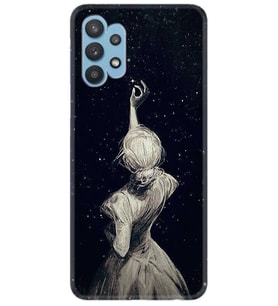 Kılıfland Samsung Galaxy A72 Kılıf Desenli Silikon Resimli Kapak Star Woman Kılıf 1332
