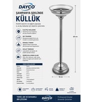 Dayco Şampanya Şeklinde Küllük