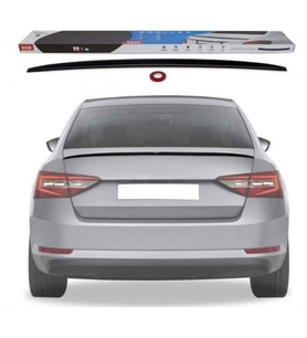 SKODA OCTAVIA 2013-2019 PİANO BLACK BAGAJ SPOİLER
