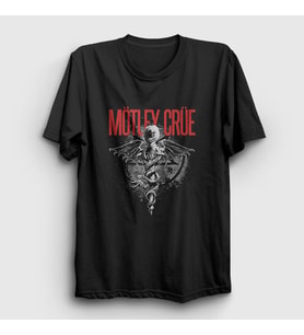 Presmono Unisex Siyah Pandora Mötley Crüe T-Shirt 167383tt
