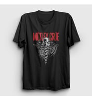 Presmono Unisex Siyah Pandora Mötley Crüe T-Shirt 167383tt