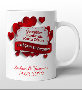Sevgililer Gününe Özel Kupa Bardak 5