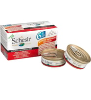 Schesir Ton Balıklı-Karidesli Yaş Kedi Maması 6x50 gr